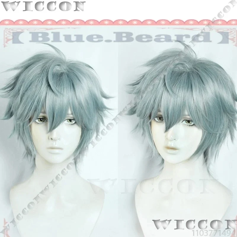 c;4\g,6'h.9/c;4\g,6'h.9/Till Anime Alien Stage R6 Cure Cosplay Blue-Green Grey Wig Sleep Eye Mask Face Sticker Hair 6'h\3,g'8/b' view 3