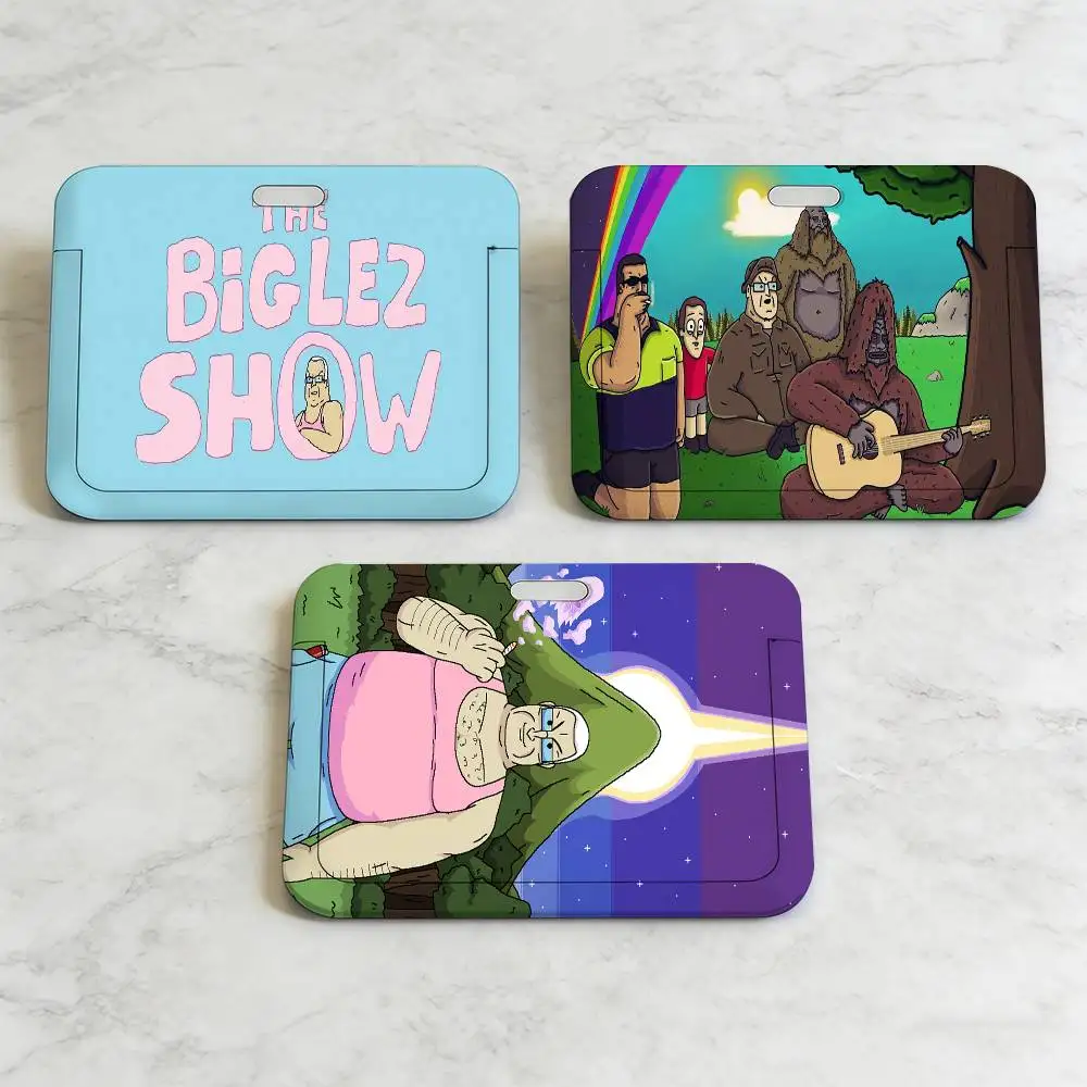 

Забавный держатель для карт с персонажами мультфильма B-bigs L-lez Show, держатель для студенческих пропусков, шнурок для карт, ремешок на шею для детей, подарок