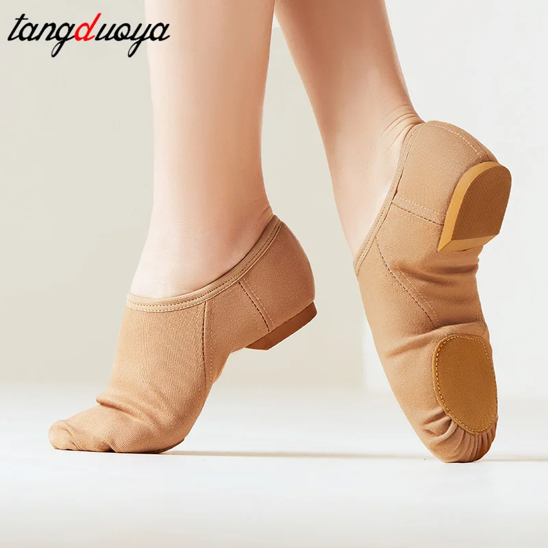 

women ballet shoes plus size 44 Stretch cloth Soft Soles jazz dance shoes kids girl Classical Yoga training shoes Women