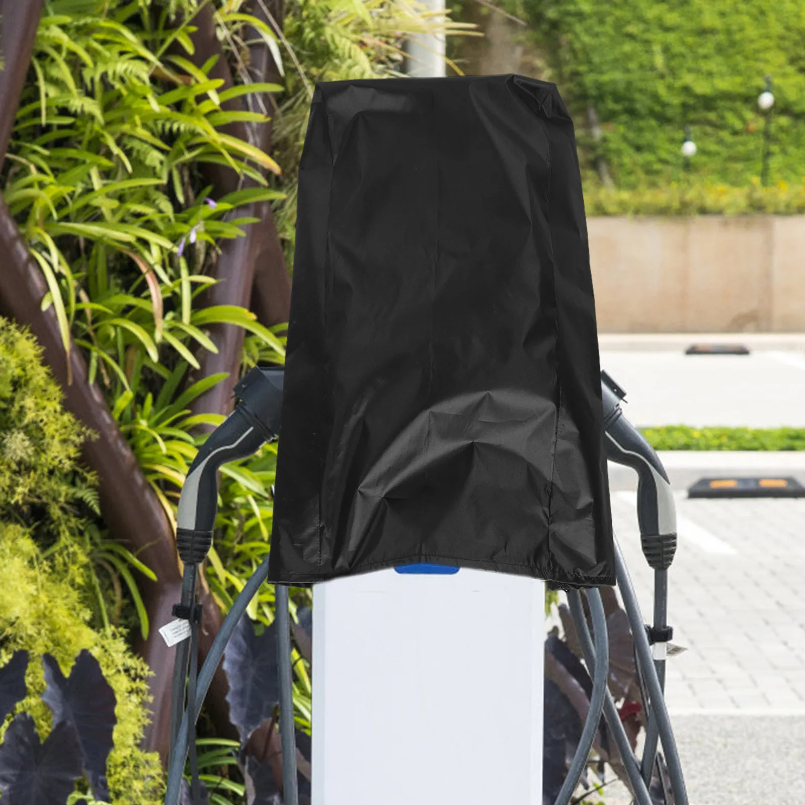 

Outdoor Waterproof Black Ev Charger Cover Dustproof Rainproof Electric Vehicle Charging Station Protector Outdoor Car Charging