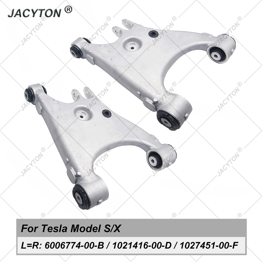 JACYTON 8pcs Rear Control Arm Kit For Tesla Model S X 5YJS 5YJX 1021416-00-D 1027421-00-E 1021420-00-A 1021422-00-A 6006774-00-B