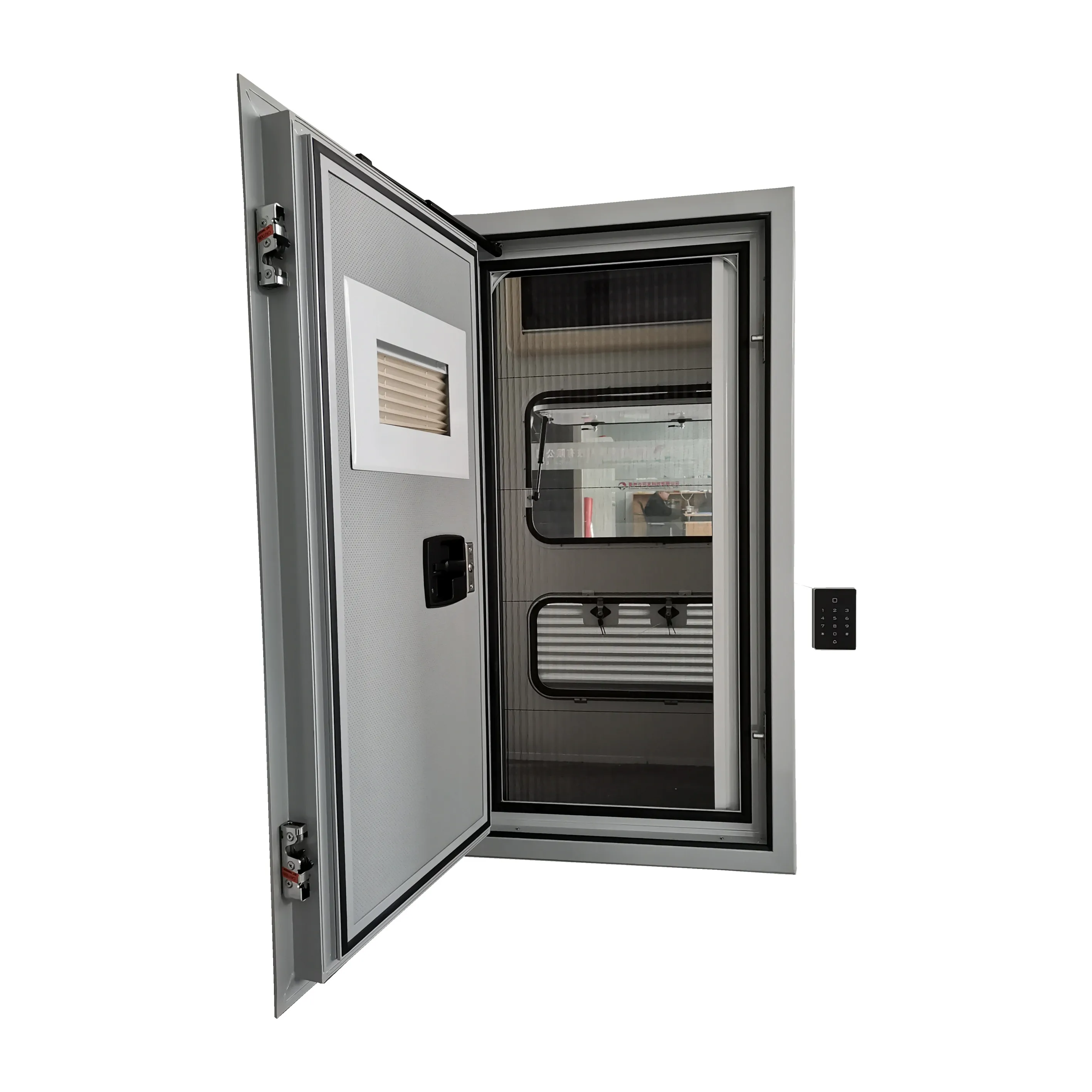 Aluminum Alloy Rv Motorhome Caravan Door With Double Point Safety Lock