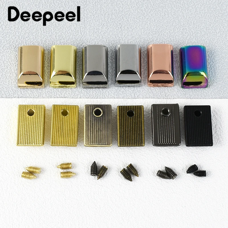 5/10/20Pcs 9mm Metal Bag Zipper Stopper Tail Clip Stop Handbag End Plug Head with Screw DIY Leather Crafts Hardware Accessories