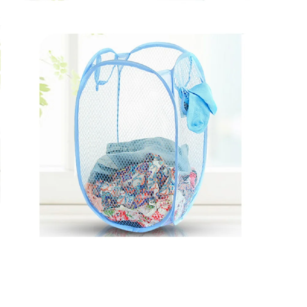 

Sky -Up Foldable Laundry Hamper Mesh Breathable with Side for Dorm Apartment Laundry Hamper