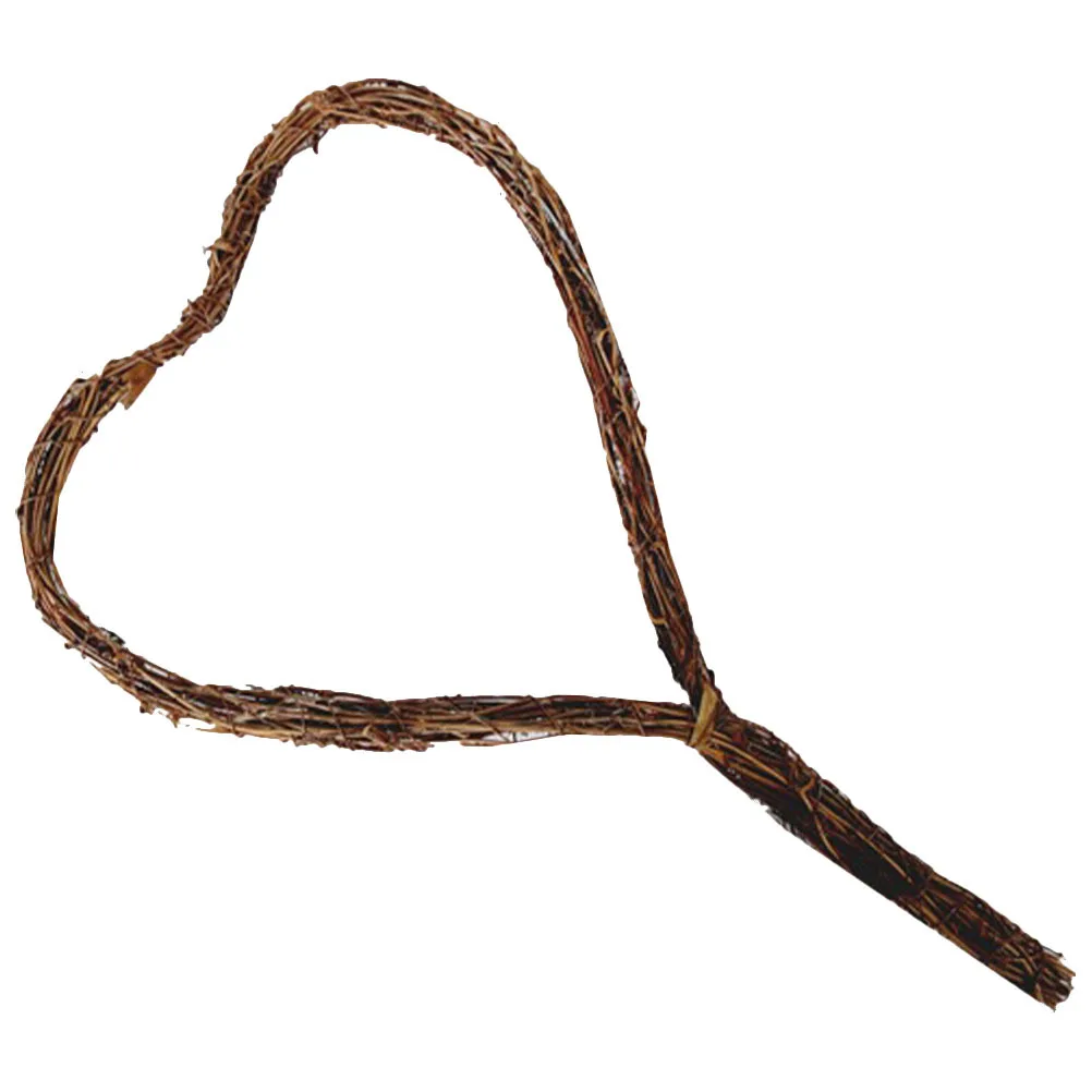 

Natural Grapevine Heart Wreath Rustic Heart Shape Ring with Handle DIY Wedding Valentine Decor Floral Shop Craft Base