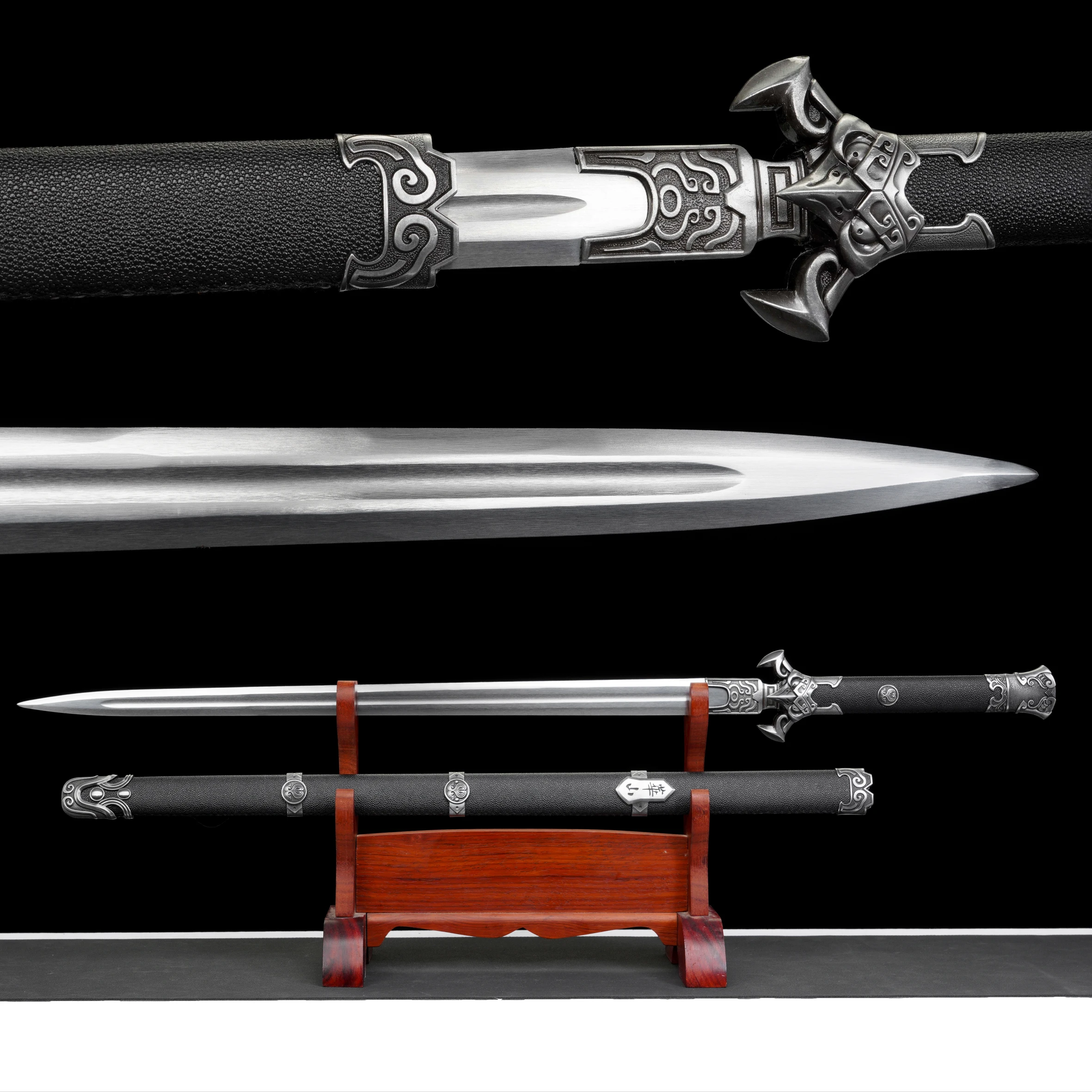 European Warrior Eagle Dragon Slayer Sword True Steel Gift for Ninja Martial Arts Enthusiasts Combat Preparation Not Sharp