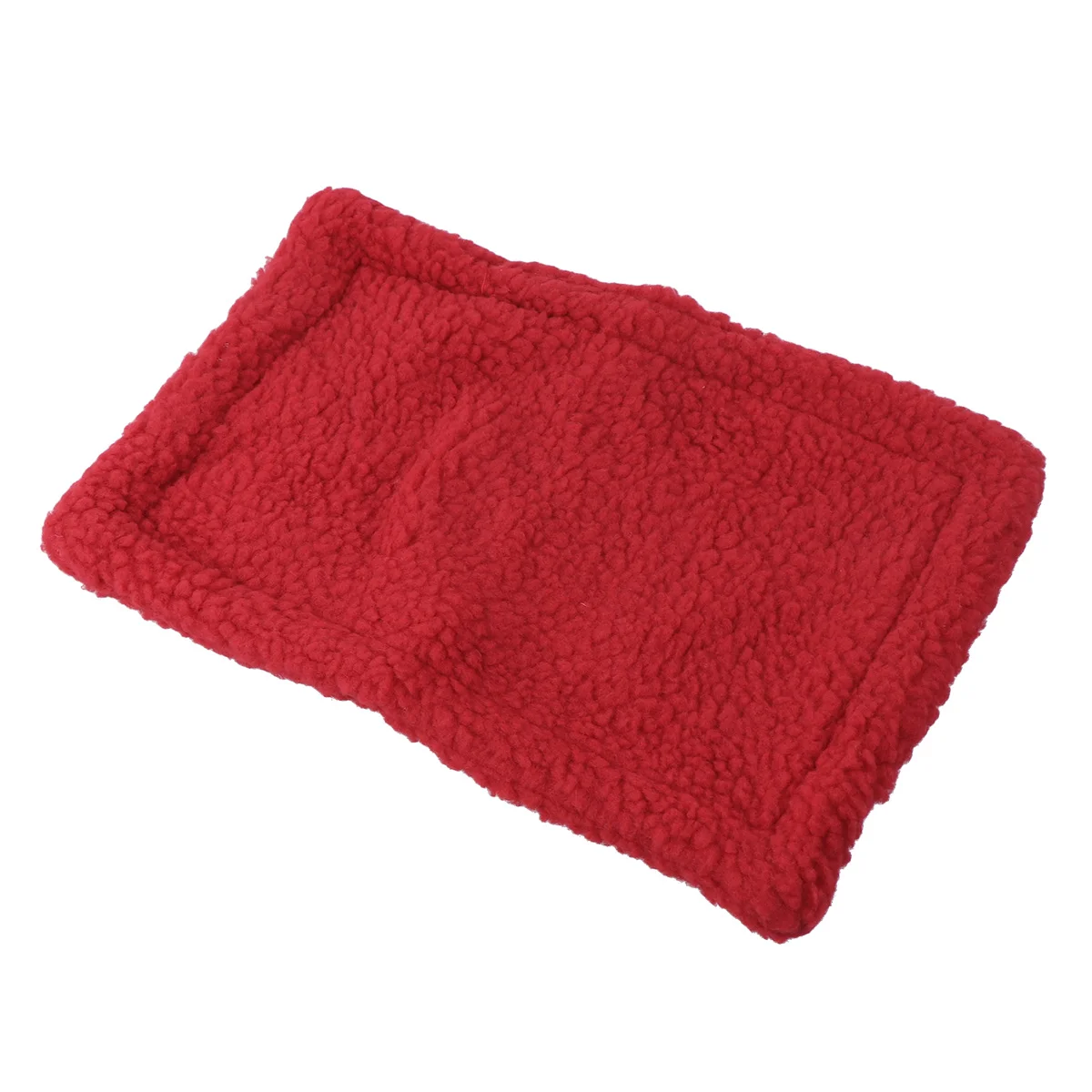 1Pcs 30x20cm Durable Hamster Warm Cushion Small Pet Sleep Mat Winter Hamster Pad Small Pet Supplies(Red)