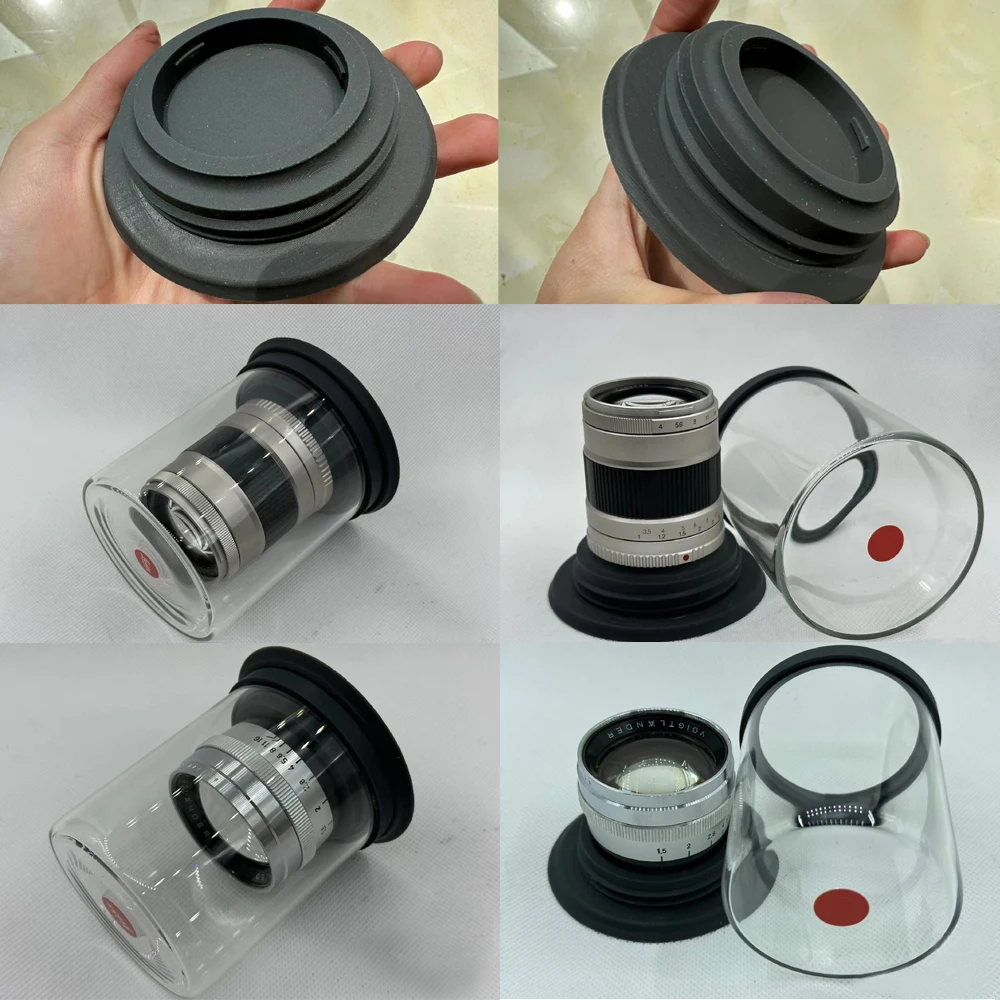 Camera Lens Cup Glass Lens Storage Box Storage Dust Cover Barrel Bottle Stable  Steady Not Swing Compatible with Lei ca M port