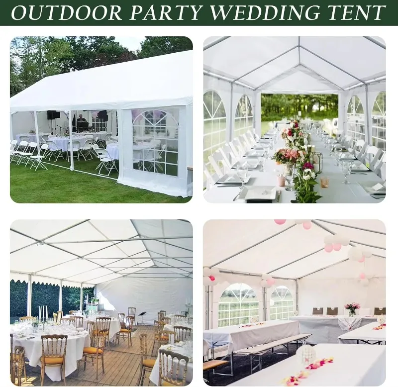 Tenda da esterno per matrimoni, feste, eventi, banchetti, grande, resistente, 5 * 10 m