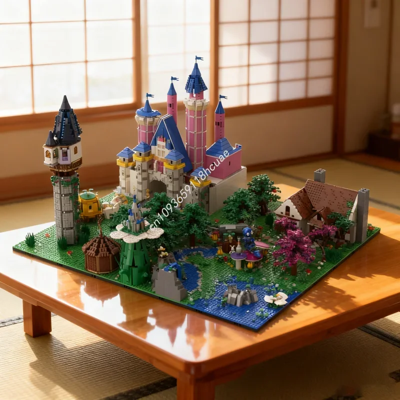 

9950pcs MOC Modular Fairy Tale world Build MOCs Model Building Christmas gift blocks Construction creative idea Brick toys Kids