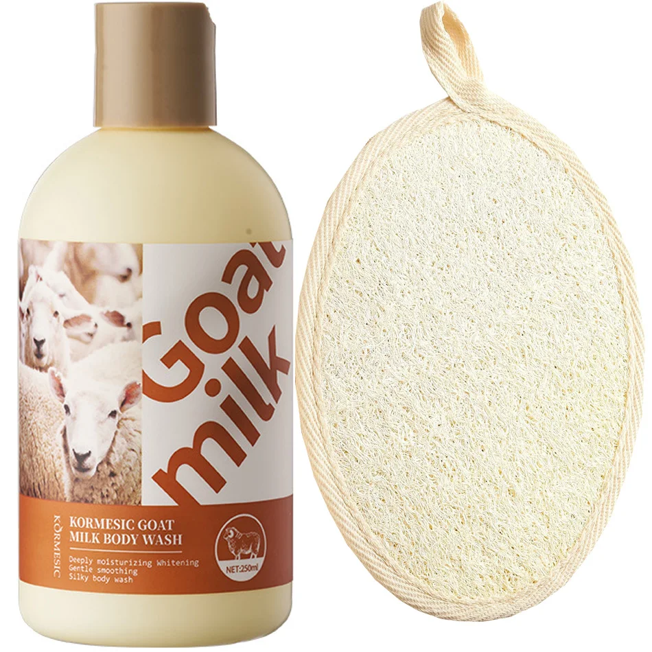 Goat Milk Body Wash Original For Smooth Sensitive Skin, Non-Irritation Mostiurizing PH Balancing Body Cleanser With Herb Complex