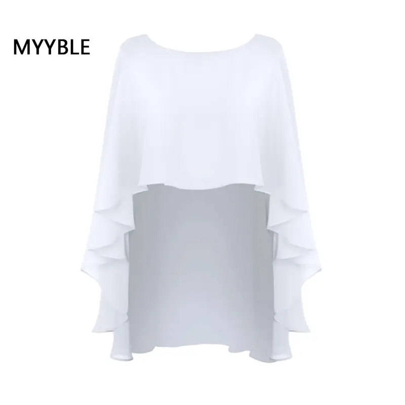 Chiffon Cape Bolero Women Femme Mariage Chalas Mujer Evening Wedding Bridal Jacket Wraps Accessories Peleryna Cloak Boda Shawl - Image 21