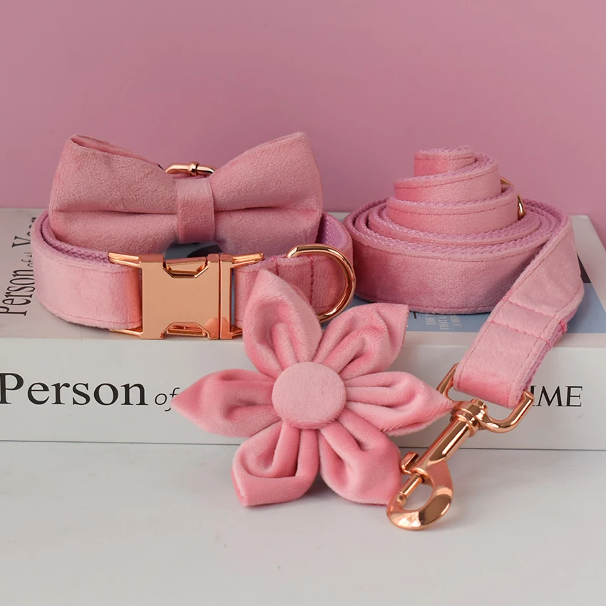 Collar personalizado para perro, etiqueta de identificación grabada para cachorro, correa para perro para Schnauzer, perro de montaña, Akitas, Boston Terrier, franela 01