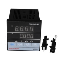 ABYC SINOTIMER MC701 Digital PID Temperature Controller Waterproof K Type PT100 Sensor Input Relay SSR Output