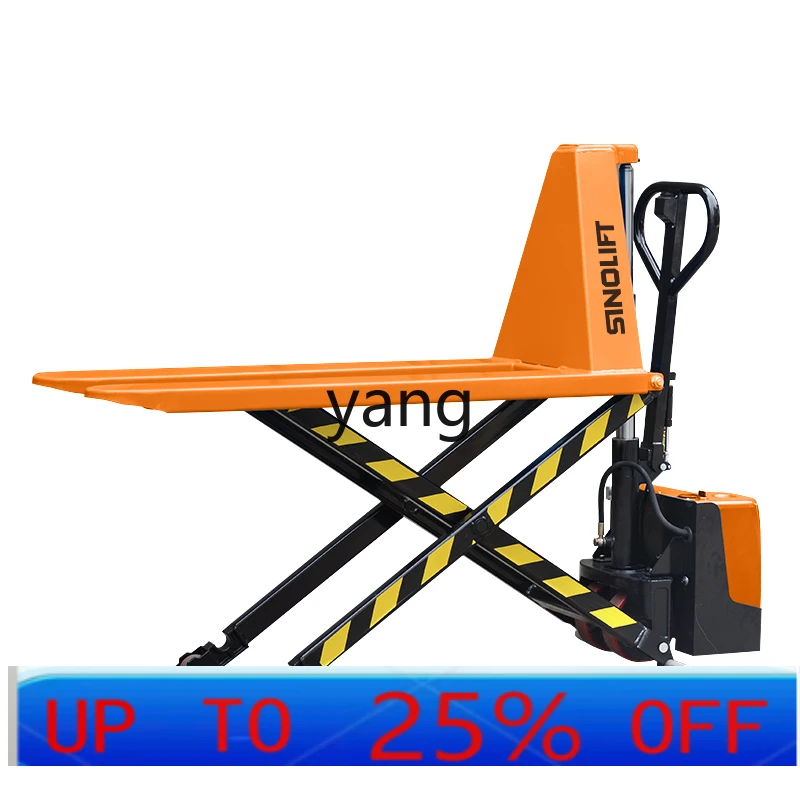 

LMM high lift hydraulic truck 80 cm raised scissor forklift manual truck