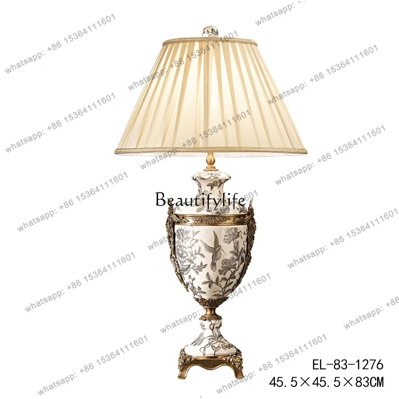 Best Sellers Art Ceramics With Copper Hand-painted Romantic Decorative Atmosphere Ornament Villa Bedroom Home