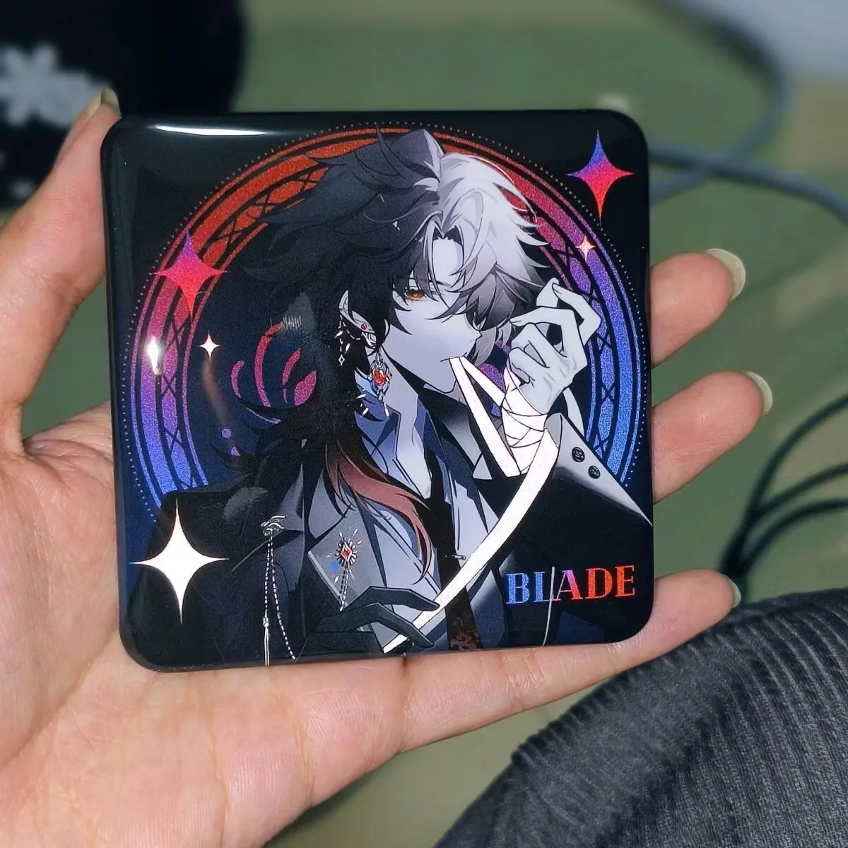 "سكك الحديدية المكسورة"، منتج محيطي مصنوع من مروحة، أرز هدية لشرب القمر من الذهب الرملي Sunday Blade Portio