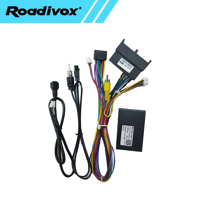 CAN Bus Decoder Quadlock Harness Adapter 16 Pin Plug Quad Lock Connector RCA Car Android Wiring Cable for  Ford focus 2019