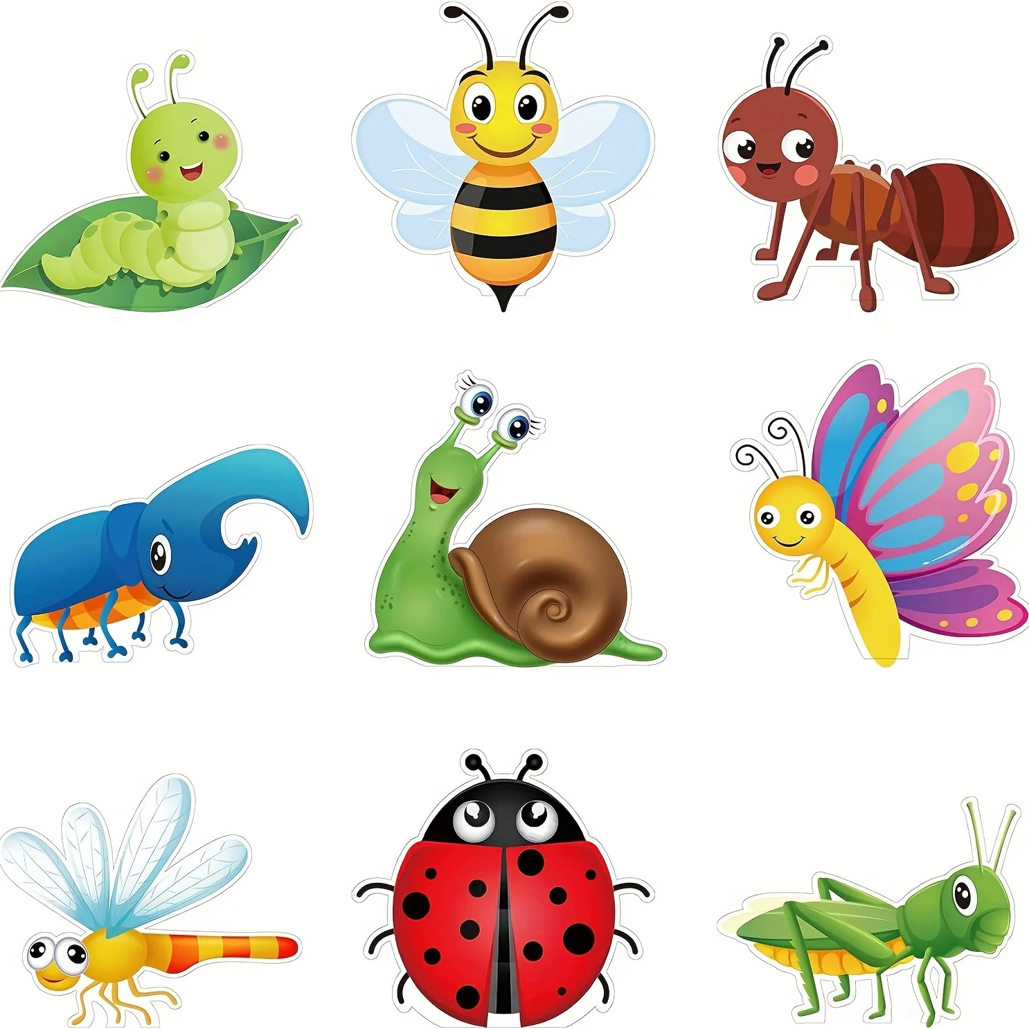 18 Stück zurück zur Schule Dekorationen Käfer Bulletin Board Ausschnitte Insekten wanze Mini Akzente Karte Thema Sommer Klassen zimmer Dekoration Hintern