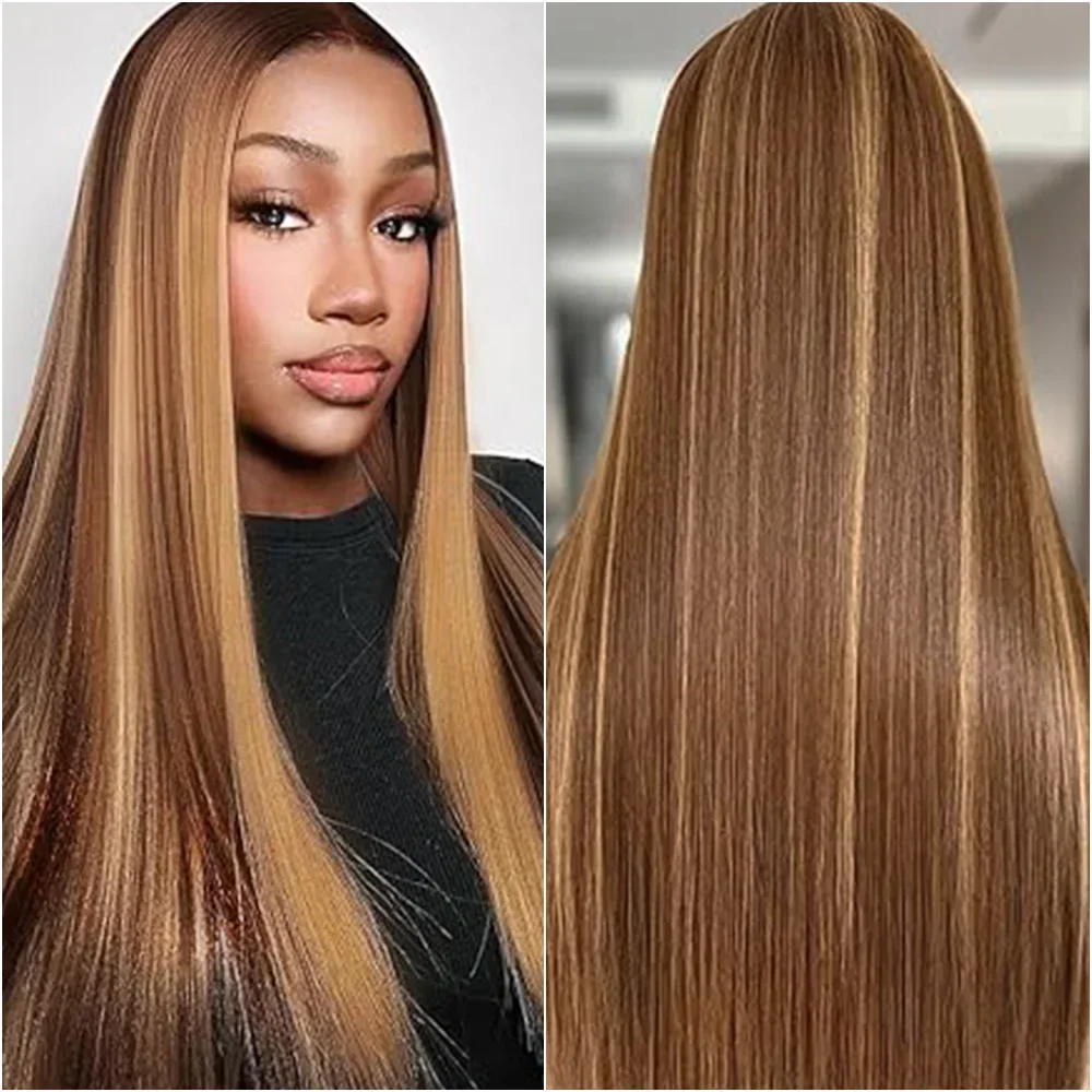 

Выделите прямые парики из натуральных волос, бразильские медовые цвета, прямой парик 13x4, кружевной передний парик, предварительно сорванные, 13X6, кружевные фронтальные парики