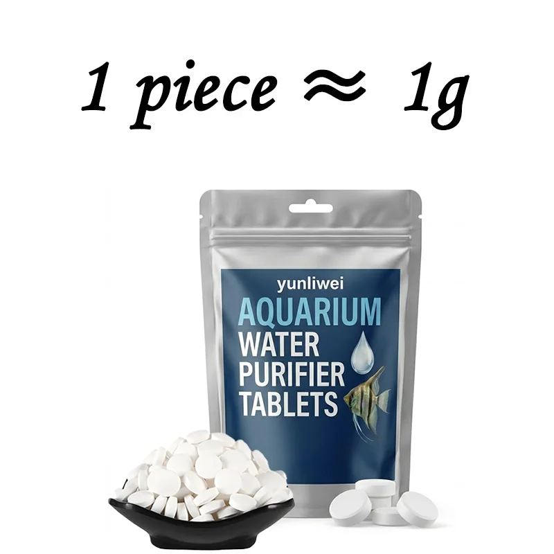 Yunliwei Water Purification Tablets Eco-Friendly Aquarium Water Purifier Fast-Acting Fish Tank Cleaning Solution Aquarium Water