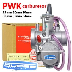 PWK 24 26 28 30 32 34 mm Carb Carburetor for GY6 JOG DIO RTL 50 125 250 CR80 CR85R CR125 NSR50 NSR80 DT100 Scooter Dirt Bike