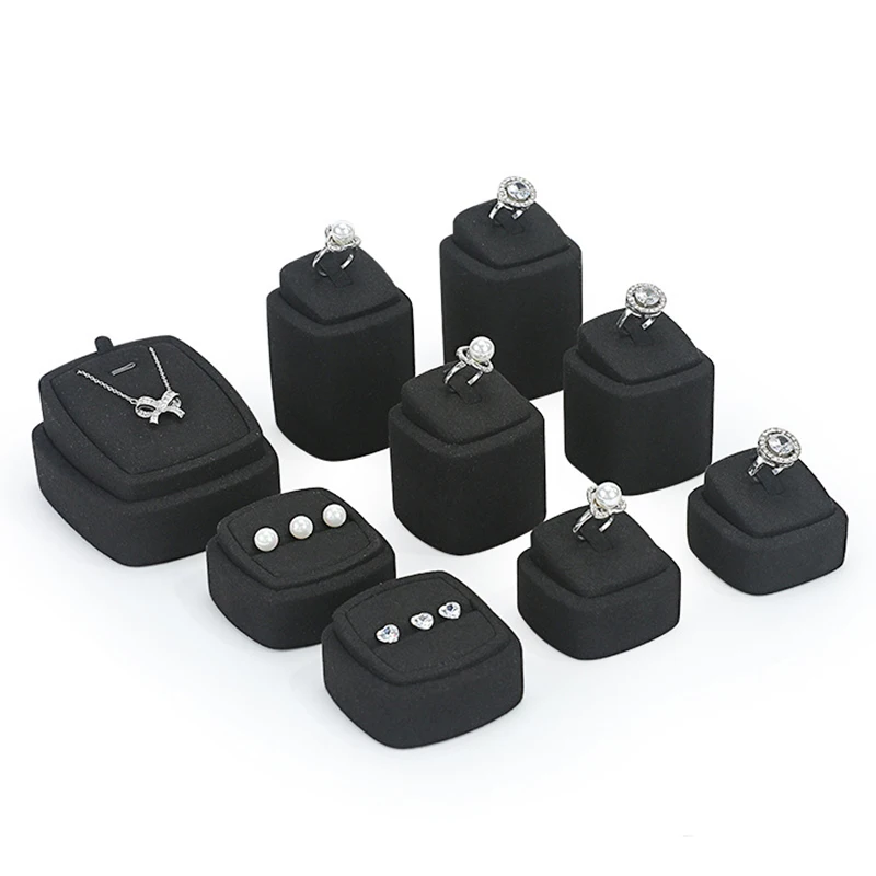 

Подставка для ювелирных изделий Черное сверхтонкое свободное кольцо с бриллиантом, подставка для демонстрации жемчуга, стойка для демонстрации ювелирных изделий