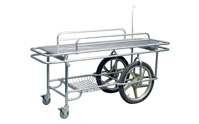 stainless steel stretcher car, two large wheels, two small wheels B044IV type 1875 × 700 × 76