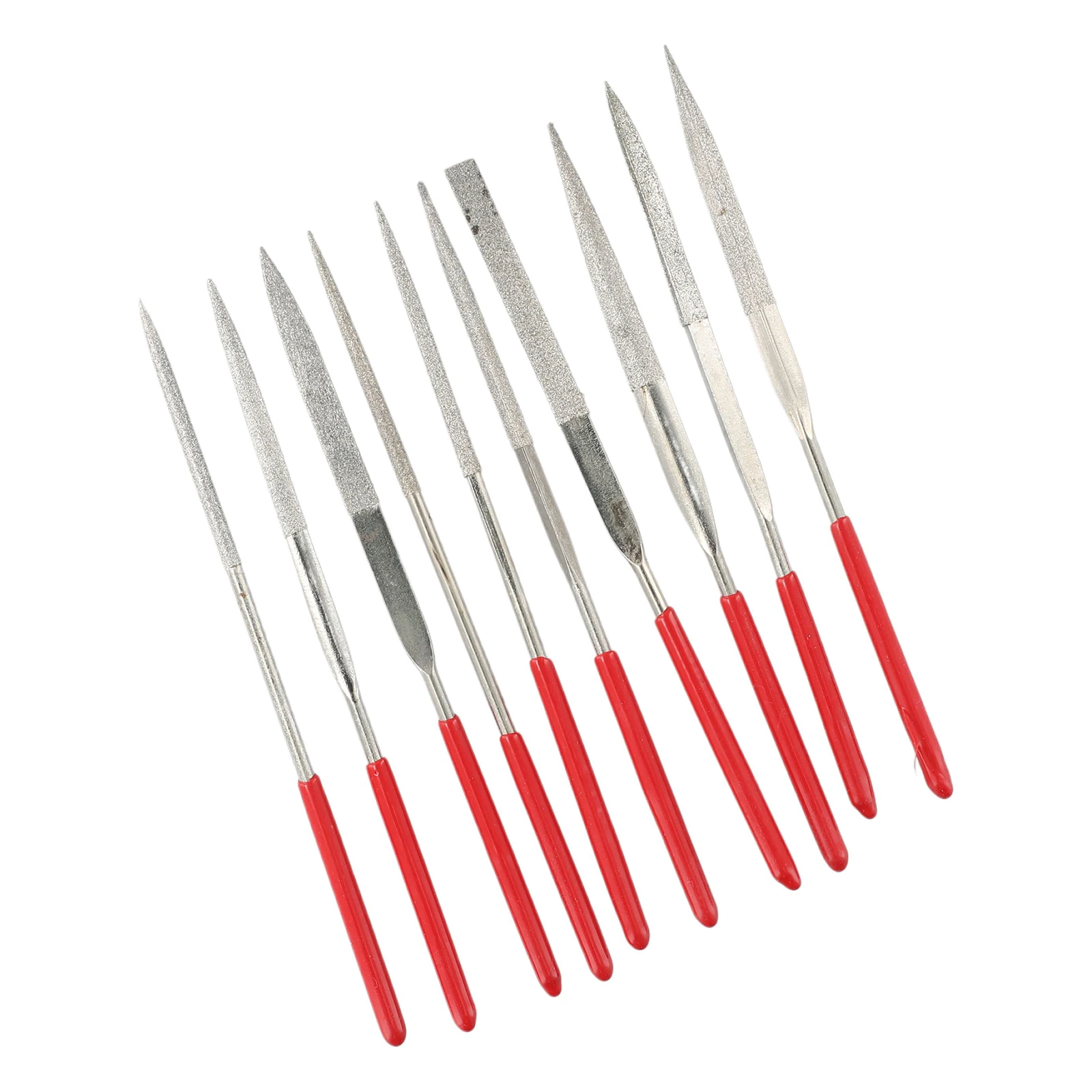 Electroplated Diamond File Rasp Hand Tool Metal Needle Power Kit 10pcs Set Carving Craft Mini 120 mesh 140 3mm