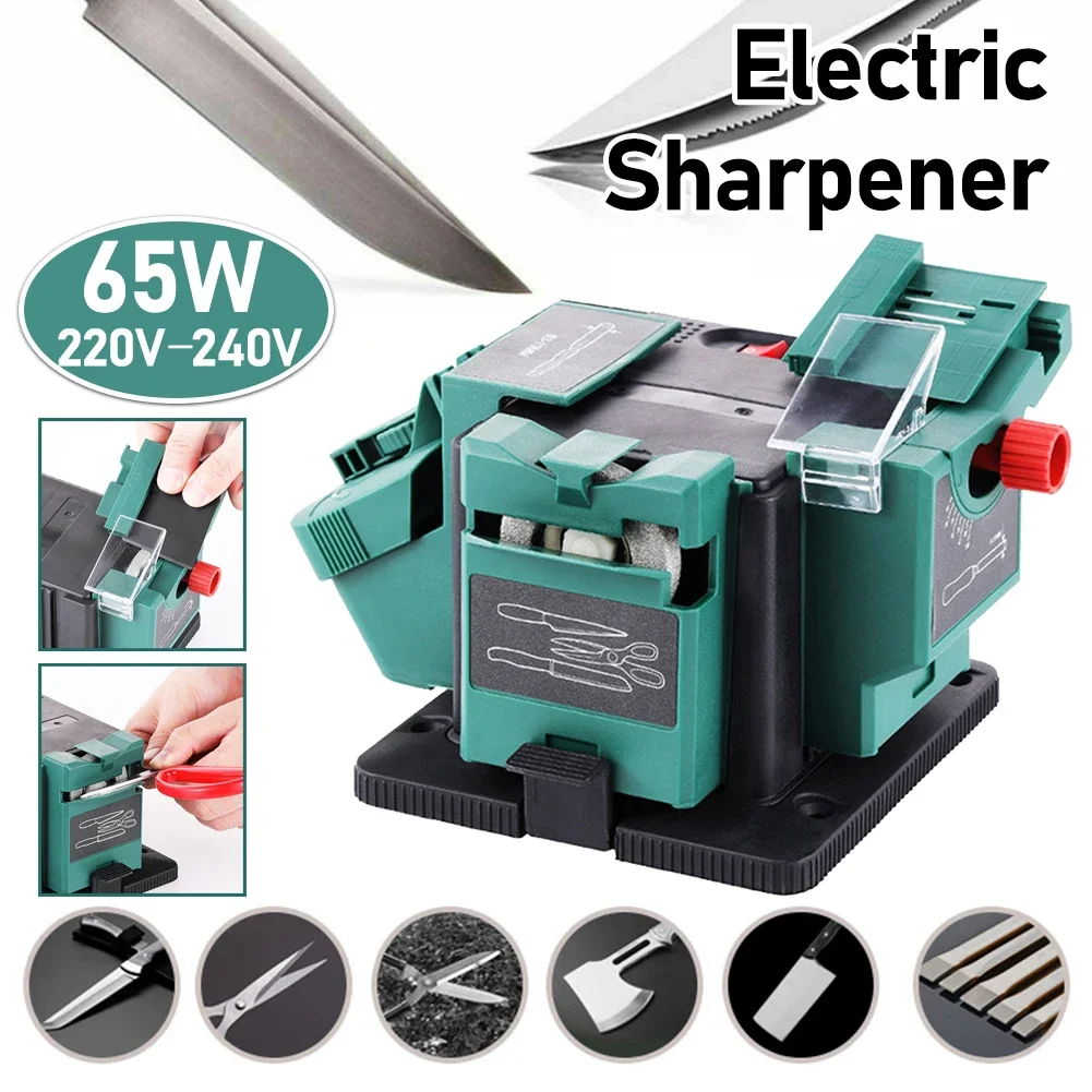 Electric Sharpener Drill Bit Sharpening Tools 220V-240V Drill Bit Knife Scissor Sharpener Grinder for Knife Chisel HSS Drill