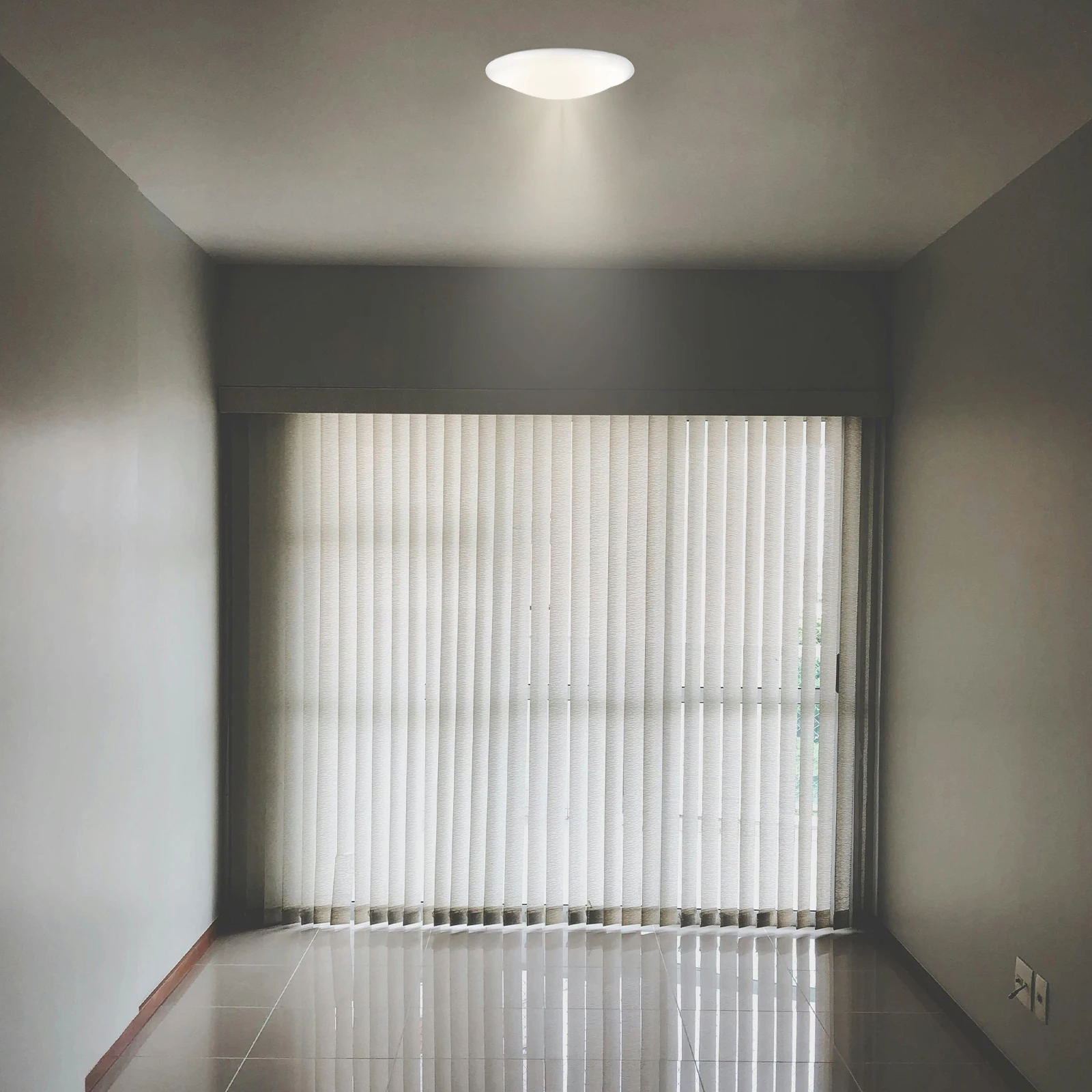 

Sturdy Plastic Ceiling Light Cover White Durable Replacement Bathroom Bedroom Living Room Office Easy Install Disassemble Modern