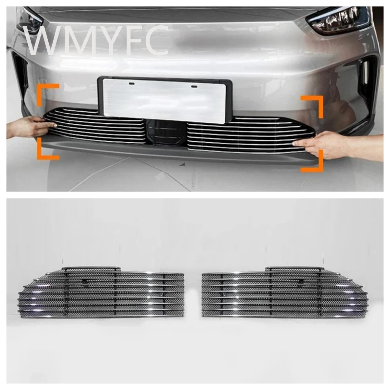 

Front Grille Trim Garnish Cover Stickers For Geely Geometry C 2021 2022 2023 Aluminum Alloy Car Accessories Styling