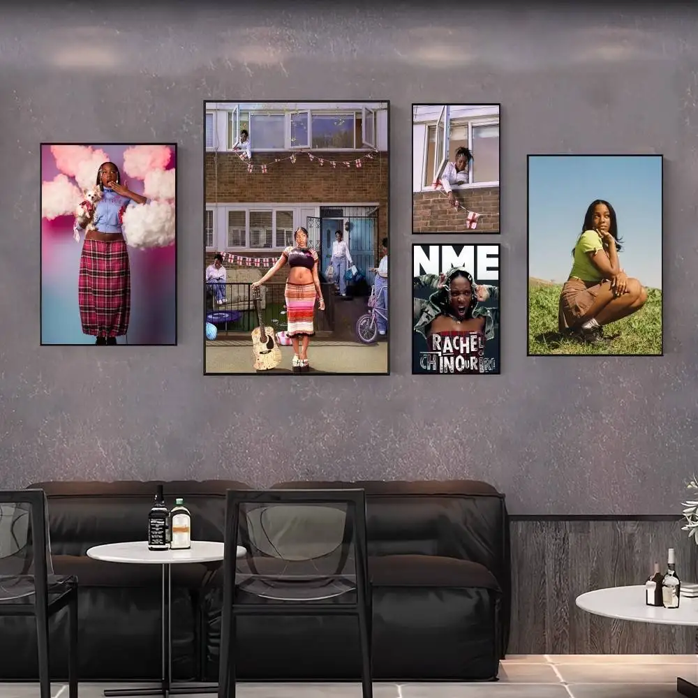 ملصق مغني راشيل شينوريري فني لاصق على الحائط لغرفة المعيشة وغرفة النوم والديكور الجمالي