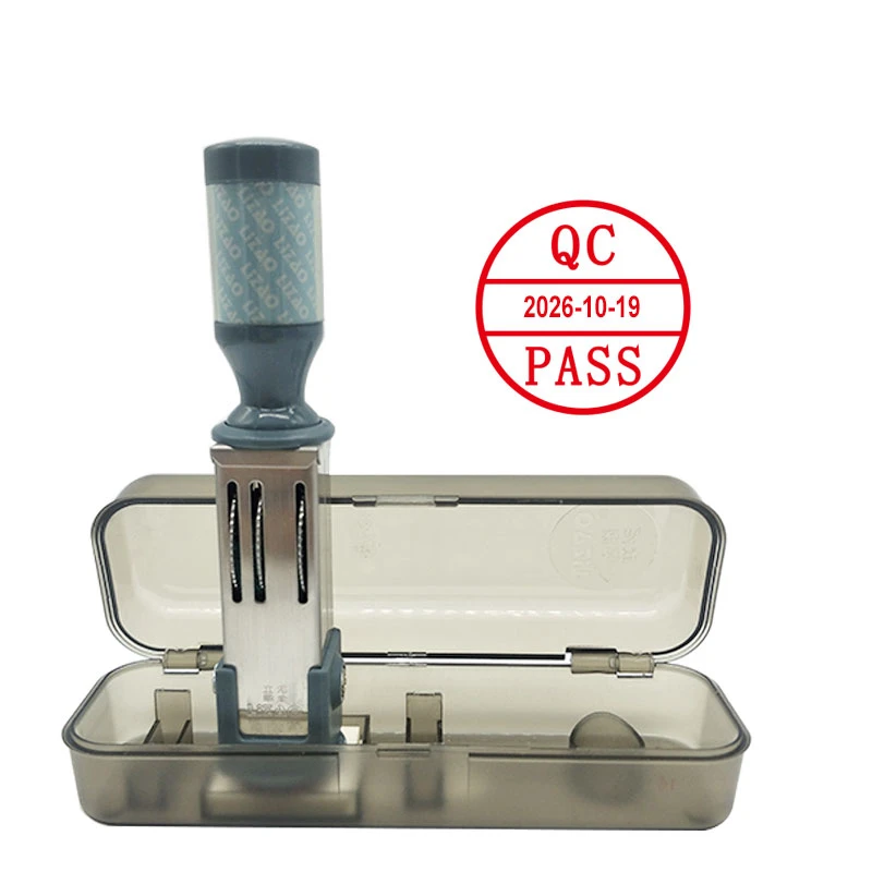 QA/QC PASS Date Stamp Date Adjustable for Office Manufacturer Factory Qualified Inspection Stamp