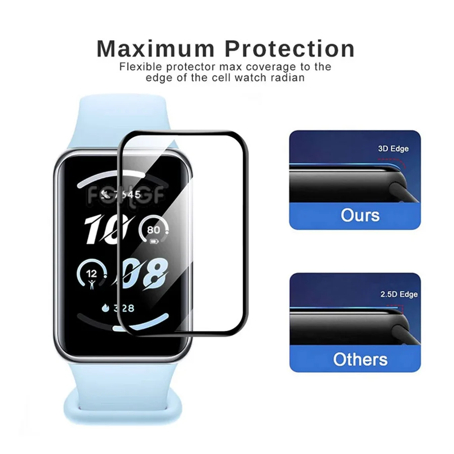 Full Cover Screen Protector For Honor Band 9 Soft Flexible Anti-Scratch Protective Film For Honor Band 9 Smart Watch Accessories