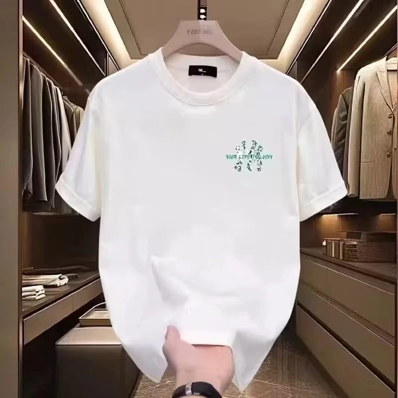 Fashionable Trend Brand Versatile New Style American Short-sleeved T-shirt Loose Round-neck Summer Men's and Women's Tops