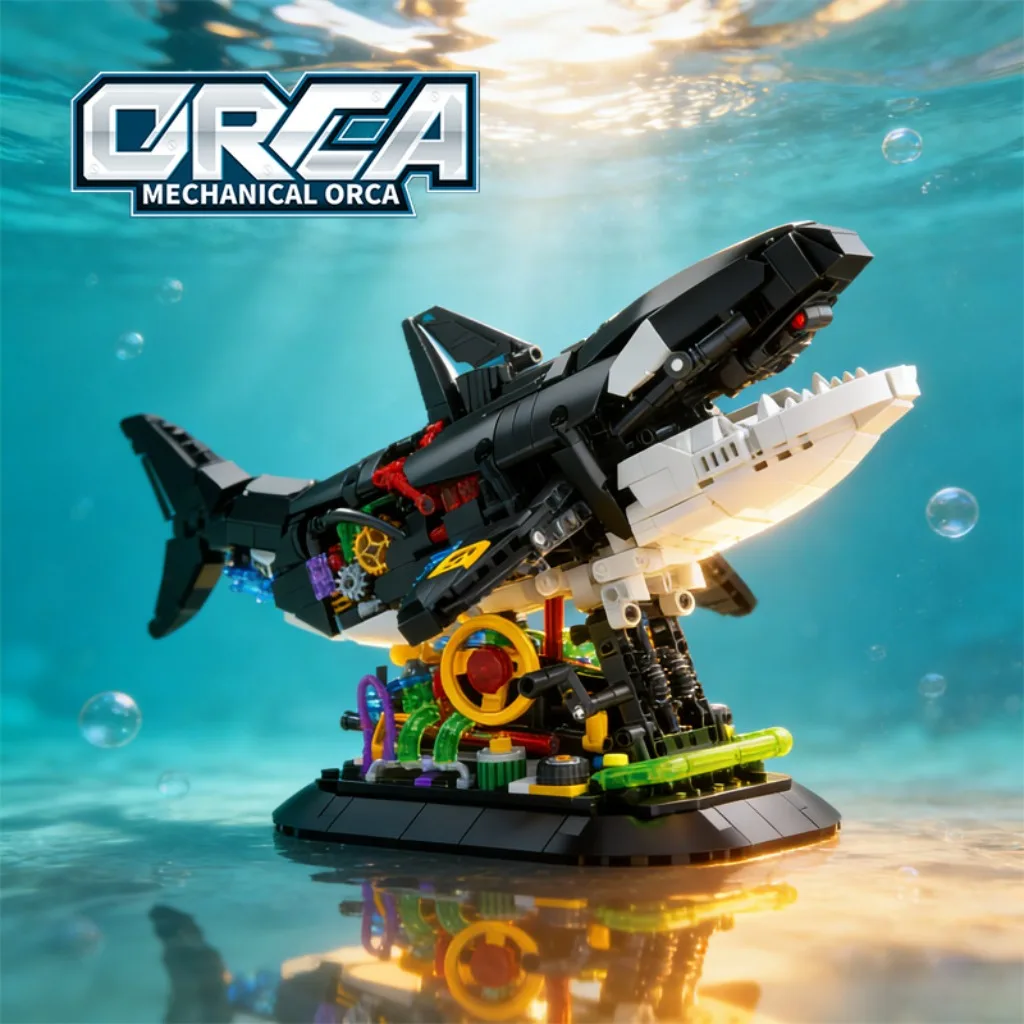 

Набор строительных блоков ORCA из 1092 деталей - сборная модель-игрушка для украшения дома, идеальный праздничный подарок для детей и взрослых