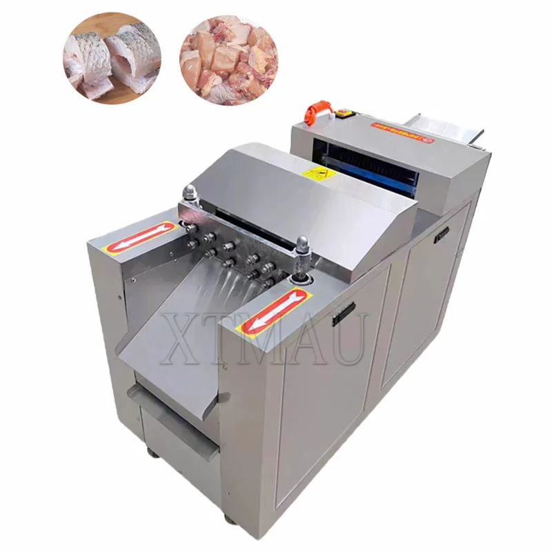 Automatic Cutting Chicken Machine Commercial Fresh Meat Frozen Meat Fish Ribs Cutting Machine