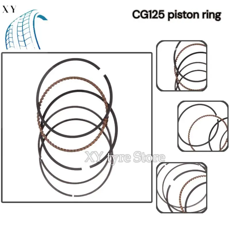 

For Connecting Rods Piston Rings CG125 Piston Ring Auto Parts Accessories for Motorcycle Engine Systems Essential Spare Parts