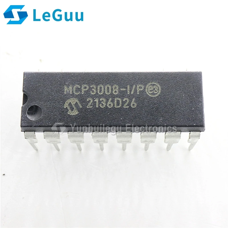 1Piece MCP3008-I/P Mcp3008 8-Channel 10-Bit ADC with SPI Interface for Raspberry Pi