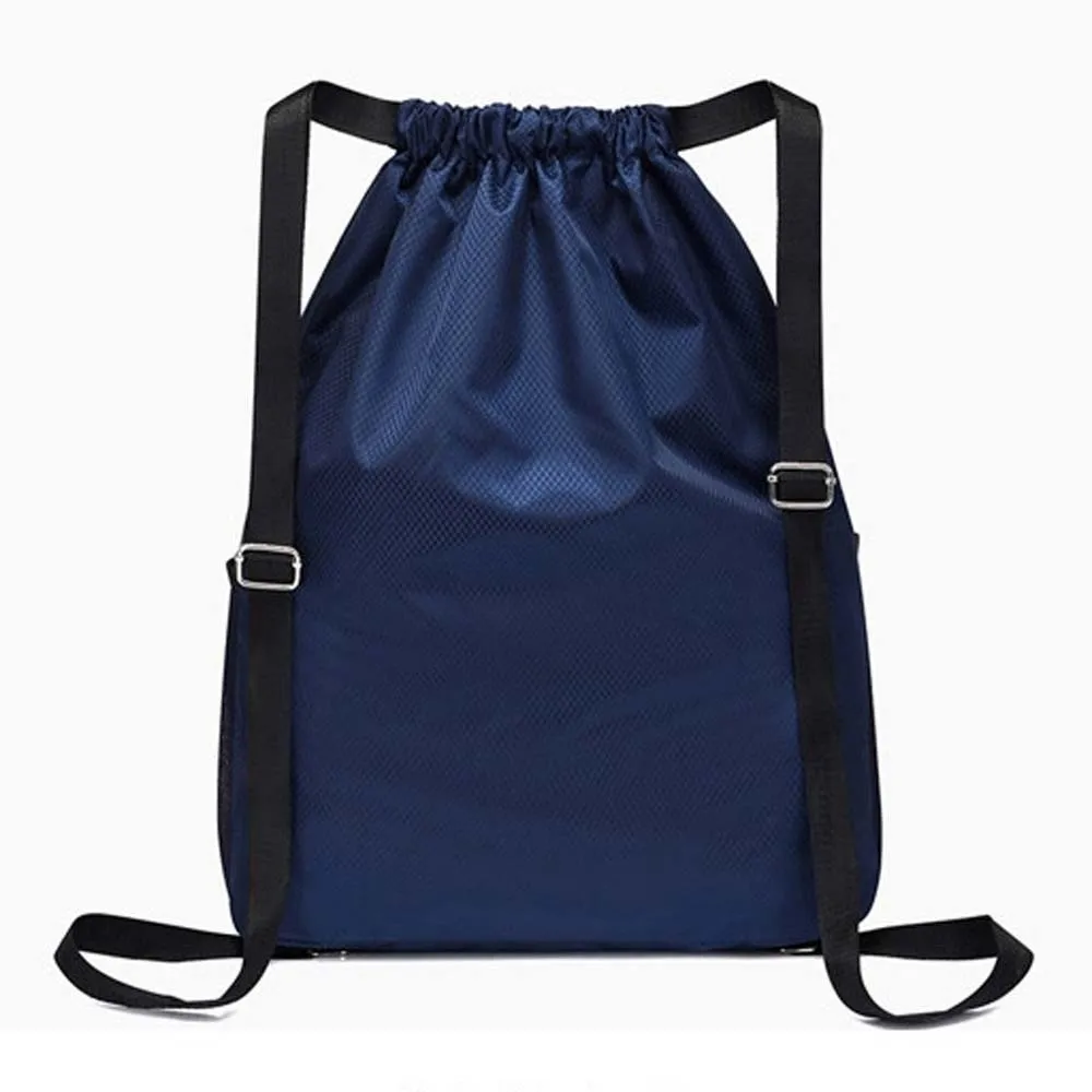 

Portable Gym Drawstring Bag Large Capacity Quick Drying Oxford Cloth Backpack Anti-splash Water Solid Color