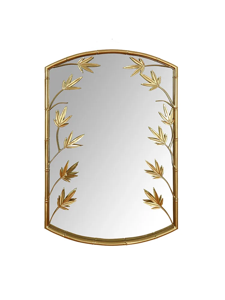 Golden porch decorative mirror restaurant large wall decoration home wall decoration mirror