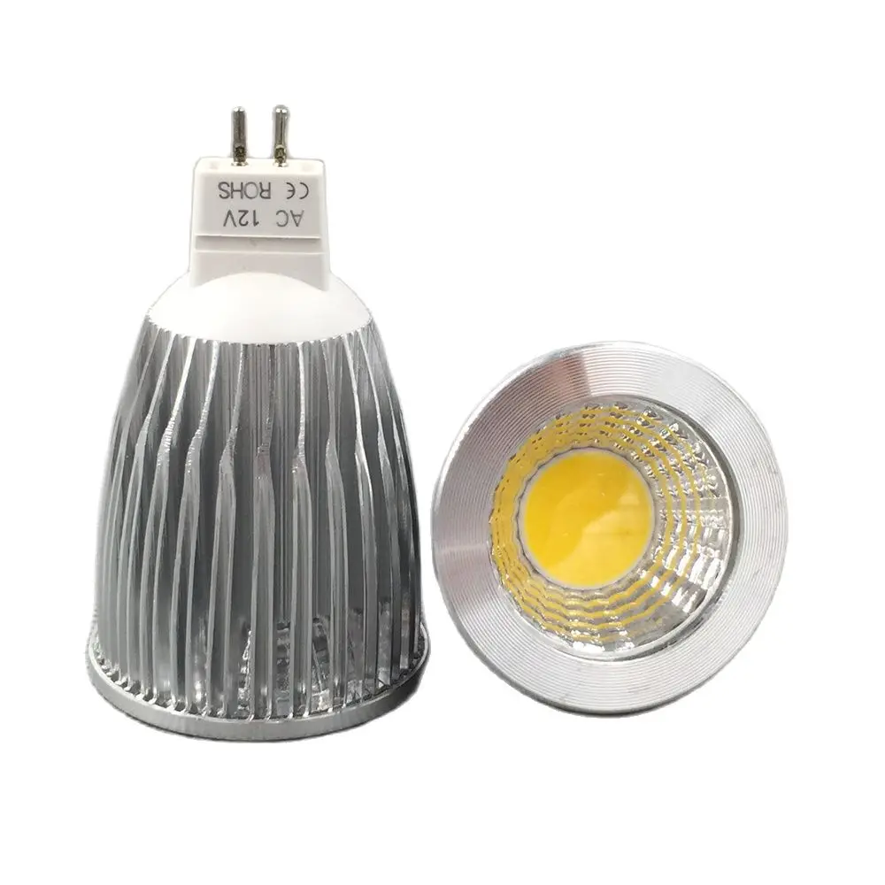 Elimled-bombilla Led Mr16, foco COB de 12v, 3W, 5W, 7W, 2700K, Blanco cálido, blanco frío puro, 4 unidades por lote