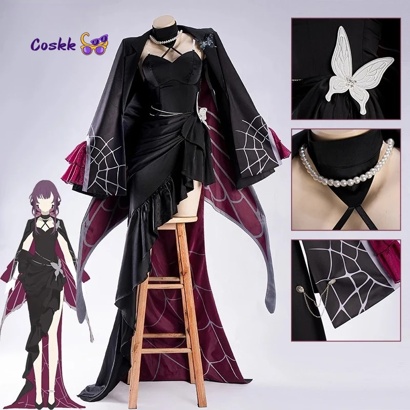 

Kafka Cosplay Game Honkai Star Rail Fanart Kafka Gown Cosplay Costume Halloween Costume