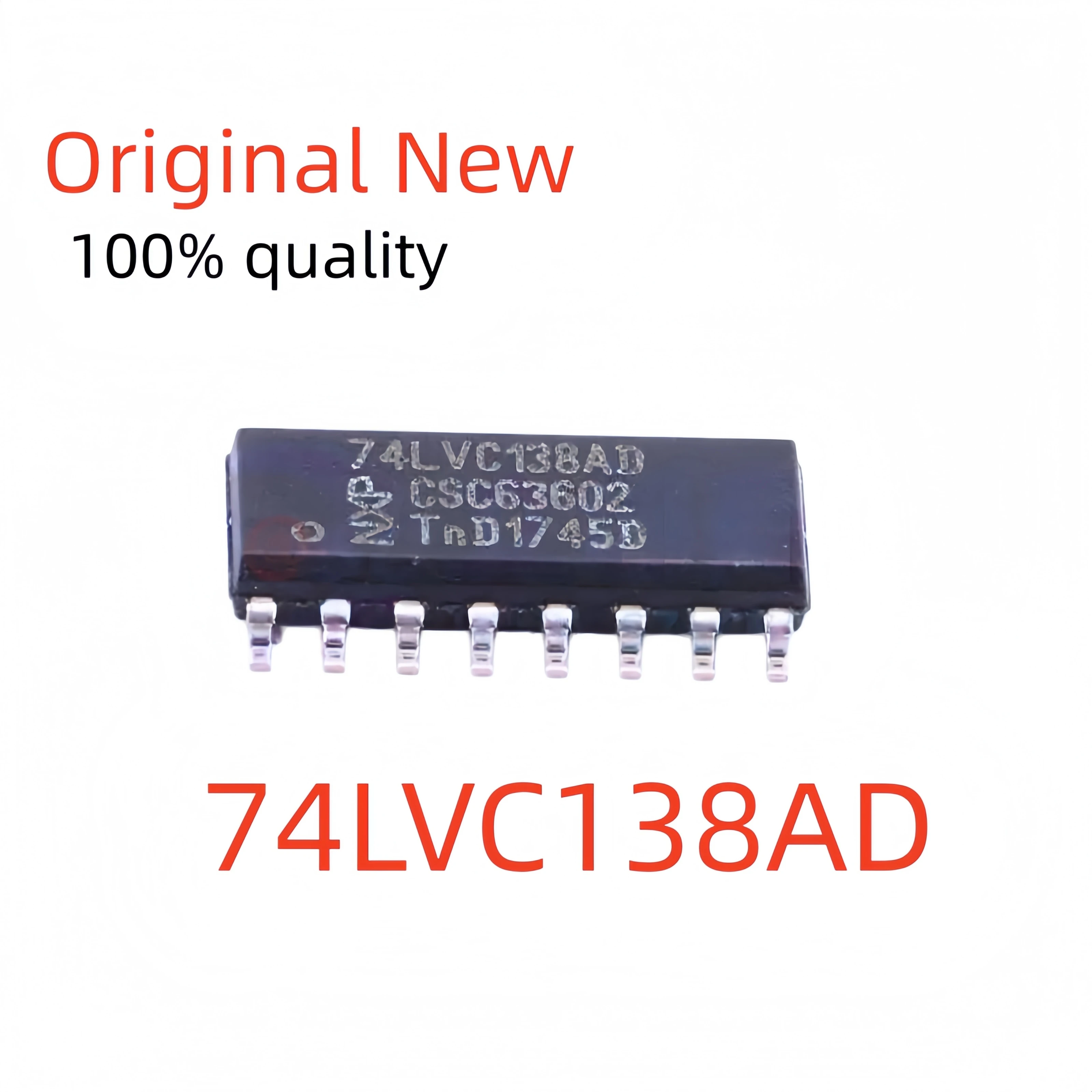 100%New 74LVC138AD SOP16 3-to-8 Line Decoder/Demultiplexer Inverted Output SOIC-16 SMD Logic IC