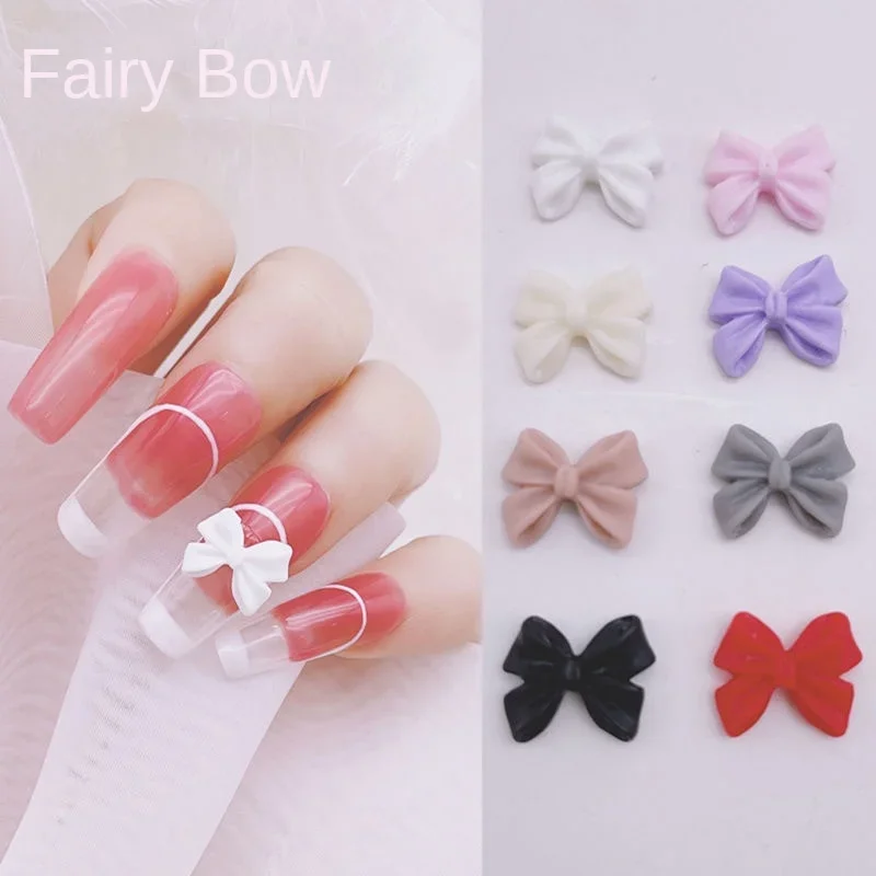 

500 шт. популярные подвески для дизайна ногтей с галстуком-бабочкой-модные аксессуары для ногтей «сделай сам» из смолы для шикарного и гламурного маникюра
