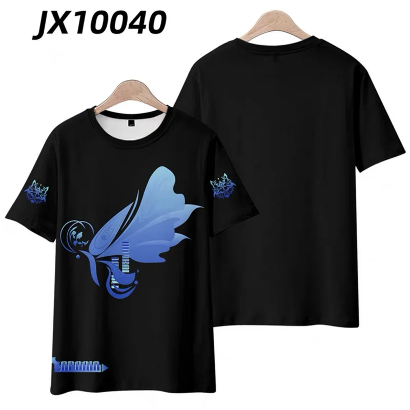 

Honkai Impact 3 Aponia Style 3D Printing T-shirt Summer Fashion Round Neck Short Sleeve Popular Game Streetwear Plus Size