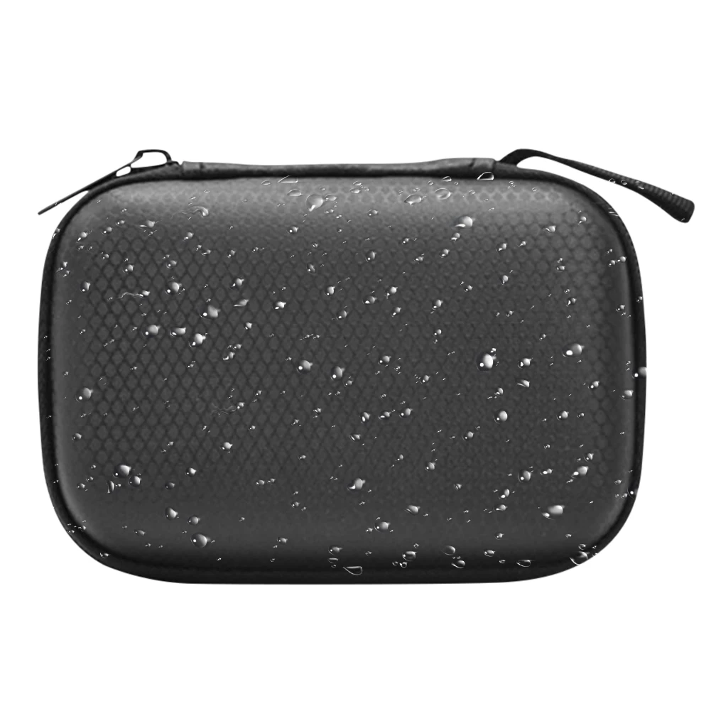 Eva saco do disco rígido externo, à prova de choque, sacos de armazenamento do fone de ouvido, gadgets anti-scratch tech, caso portátil, impermeável com bolso de malha