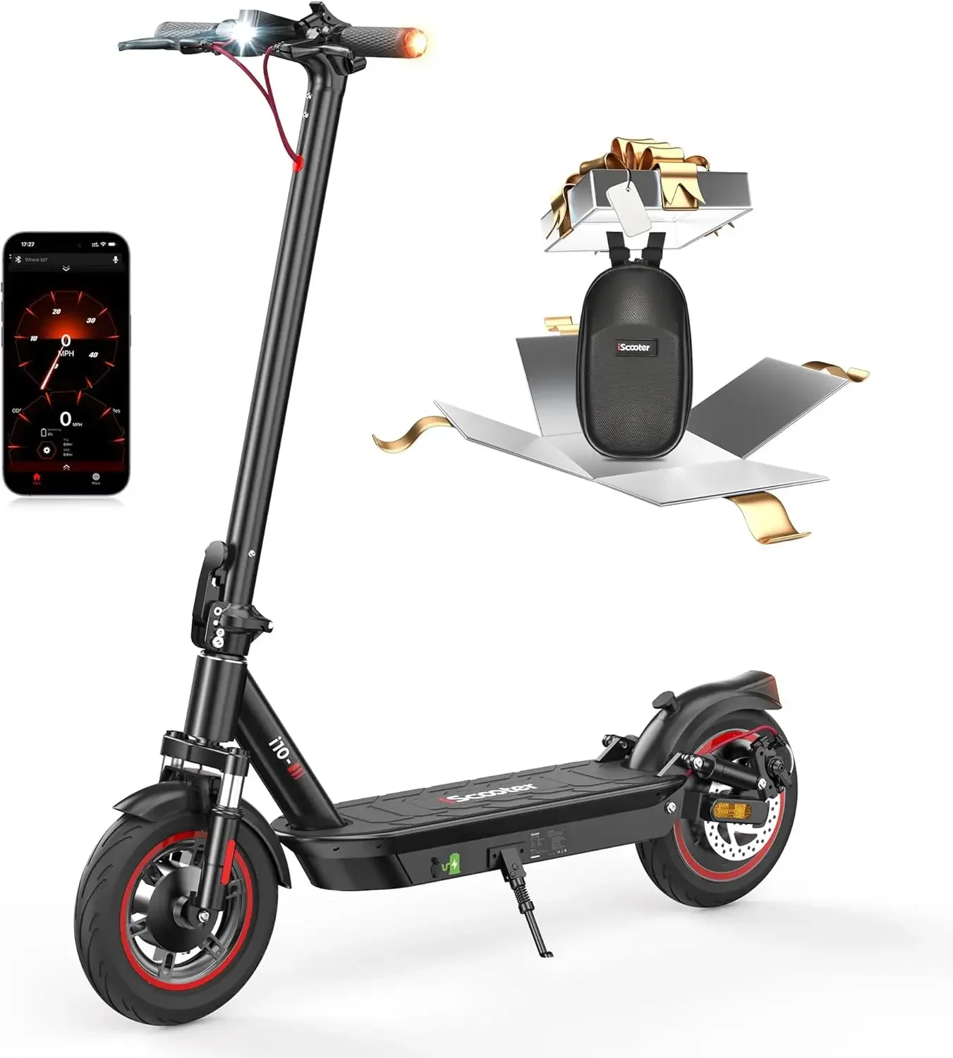 Electric Scooter Adults, 28/50 Miles Max Range, 28/25 Mph Max Speed,10