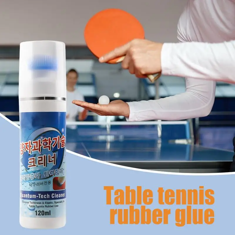 Tischtennis-Paddel-Kleber, 120 ml, flüssiger Gummi-Kleber für Ping-Pong-Paddel, schnell trocknender Schläger-Kleber für Gummi und Schläger